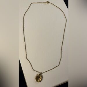 12k GF vintage W.E. Richards flower pendant necklace